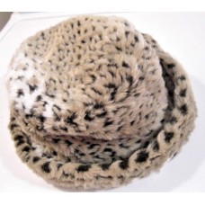 Mujer&apos;s Fully Lined Faux Fur Taupe Leopard Bucket / Cossack Hat One Size  eb-24042338